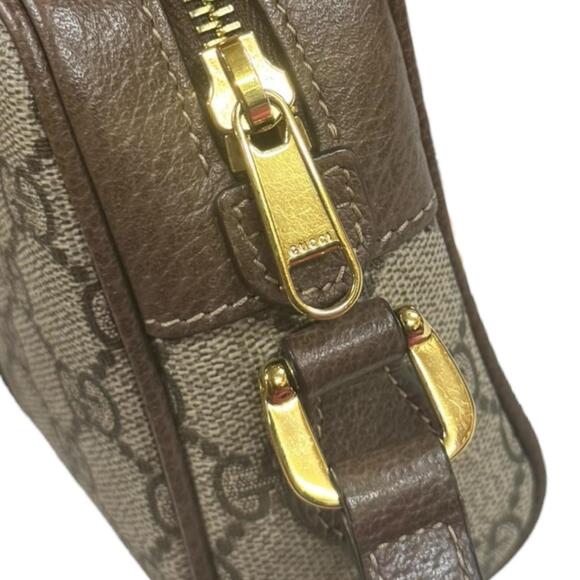 GUCCI Authentic Brown Canvas Shoulder Bag - Picture 8 of 9